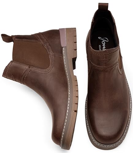 Image of Jousen Chelsea Boots Casual Slip On Ankle Waterproof Mens Boots