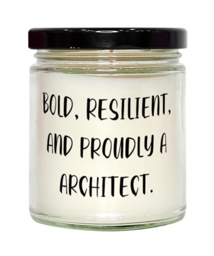 Special Architect Gifts, Bold, Resilient, and Proudly A Architect, Architect Scent Candle from Team Leader, Gifts for Colleagues
