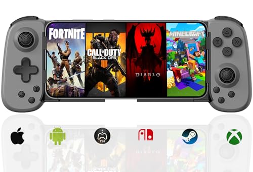Wireless Controller for iPhone/Android/PC/iPad/Tablet/APPL Arcade MFi Games/Switch/PS4, Support Streaming on