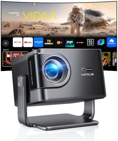 Beamer 4K VIDAA OS 2500 ANSI 56W Dolby Audio FHD 1080P Outdoor Beamer Smart | Tageslicht Beamer Vollautomatische Einrichtung Sprachsteuerung 2-Wege Bluetooth 5.4 AirPlay 2 HomeKit