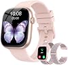 Smart Watch para Mujer, Bluetooth para Responder/Hacer Llamadas, Pantalla HD de 1.83", 2 Correas | Impermeable IP67, Monitor de Actividad, Frecuencia Cardíaca/Sueño, Esfera DIY, Modos Multi-Deporte, Podómetro, Compatible con iOS/Android 2