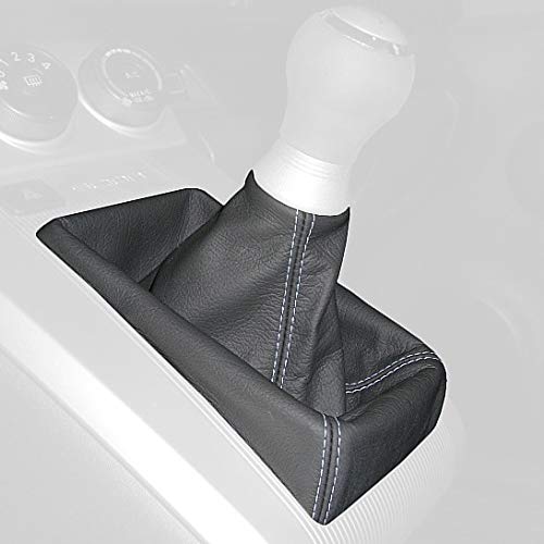RedlineGoods Shift Boot Compatible with Scion xB 2008-15. Tailor Made - not Universal. Genuine top-Grade Italian Black Leather with Black Thread