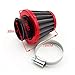 TC-Motor Racing Carb Manifold 38mm Filter For VM22-3847 Carburetor Predator 212cc GX200 196cc Go Kart Mini Bike (Red)