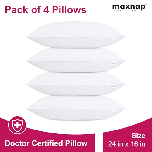 Image of Mischief Comfort Pillow | Sleeping Pillow | Bed Pillow | (16x24) inches | (41x61) cm | Made of Hollow Polyester Fiber | Swiss Cotton Fabric | Pillow Set of 4