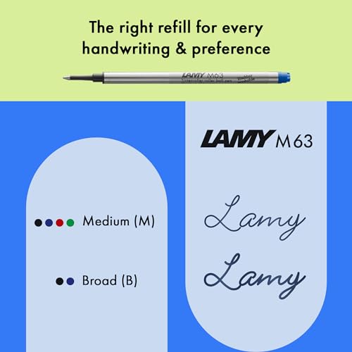 Image of Lamy Safari Yellow Roller Ball Pen with Medium M63 blue refill