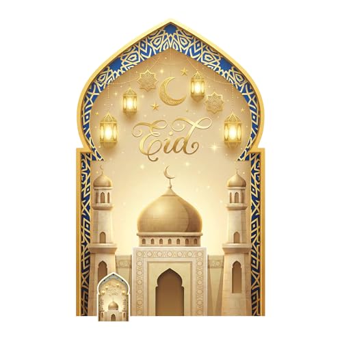 Déco Mosquée Aïd en Carton Star Cutouts SC4883 de 134cm
