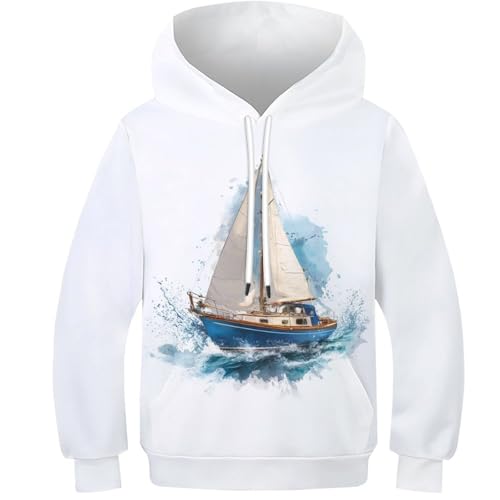 Sweat-shirts enfants imprimé 3D voile et pulls capuches filles manches longues durables
