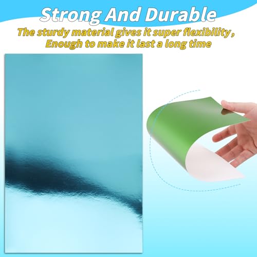 Oleitodh CARD STOCK 100 Sheets Metallic Mixed Cardstock Paper Bulk thumb #3
