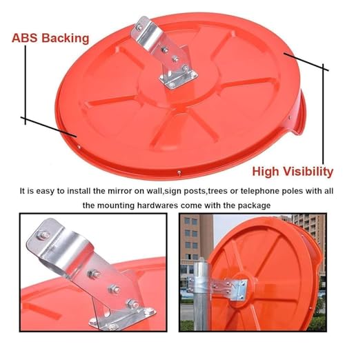Miroir de circulation pour angle mort et sécurité parking 45cm - 5