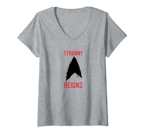 Star Trek: The Next Generation Mirror Universe Delta V-Neck T-Shirt, Grey