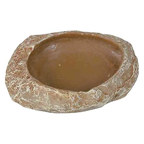 Trixie 76180 Wasser- und Futterschale für Reptilien, 6 × 1,5 × 4,5 cm, beige Cover
