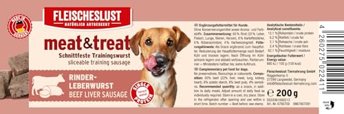 Meat & Treat Rinderleberwurst (30 x 200 Gramm)