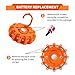Markstor 3 Pack of LED Emergency Car Kit Flashing Warning Lights Roadside Security for Vehicle Truck Boats with Hook, Amber Safety Flares Warning Lights Disc Magnet (Battery Not Included)