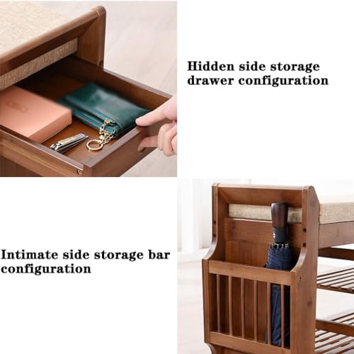 Banc de rangement à chaussures avec coussin pour éviter de se baisser