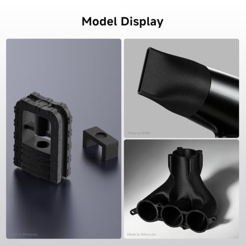 Image of ANYCUBIC PA6-CF Carbon Fiber 3D Printer Filament 1.75mm, 0.5KG, Black | 215℃ Heat Resist, Highly Resilient against Impact, Industrial-Grade Toughness with Matte Print, Reusable Spool