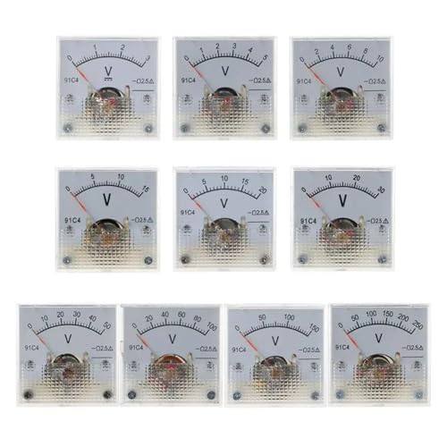 Voltmètre DC 20V analogique 91C4 indicateur de tension de précision à aiguille pour tableau