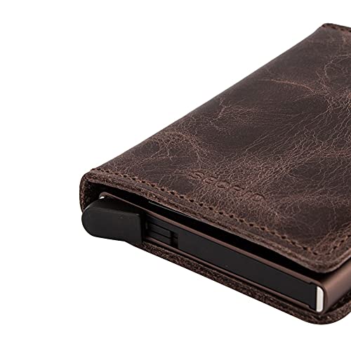 Image of Secrid Slim Wallet Original Leather With Rfid Safe Card Case