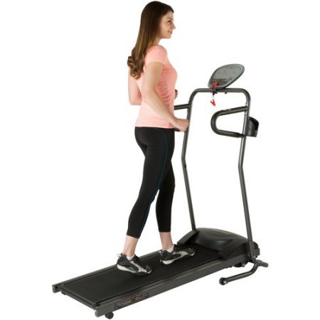 Fitness Reality TRE5000 Compact Slim Line Running and Walking Electric Treadmill with Heart Pulse System 2050