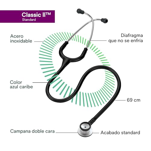 Image of 3M Littmann Classic II Infant Stethoscope, Black Tube, 28 inch, 2114