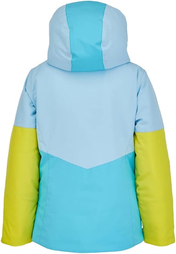 Spyder Girl's Conquer Jacket (Big Kids) Bahama Blue 8 Big Kids