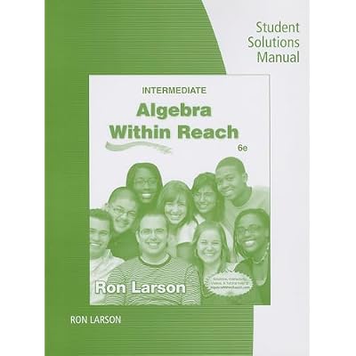 Student Solutions Manual for Larson's Intermediate Algebra