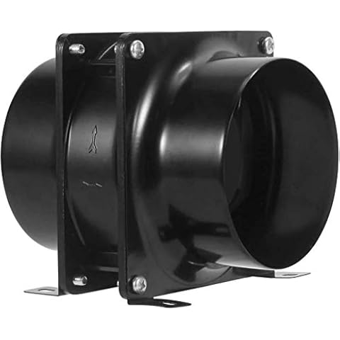 Inline Extractor Fan, HG POWER Quiet Axial Duct Fan Mixed Flow Ventilation for Attics, Vents, Grow Tents, Basements (Diameter 100mm) Cover