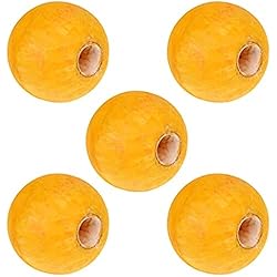 Boyas Y Flotadores Para Redes De Pesca Paquete de 5 flotadores de cuerda de PVC para piscinas, redes de pesca, cuerdas de esquí, líneas de anclaje, boyas marcadoras, carriles de natación, accesorios flotantes, amarillo