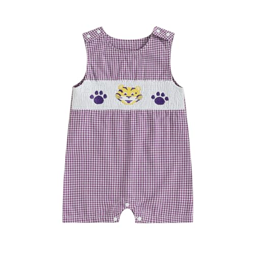 BemeyourBBs Newborn Baby Boy Romper Sleeveless Jumpsuit One Piece Outfit Overall Summer Clothes