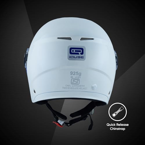 Image of TVS iQube Open Face Helmet for Men & Women | ISI Certified