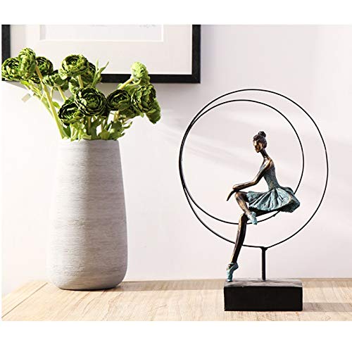 Statue moderne simple en résine, cadeau d'art pour maison - 6