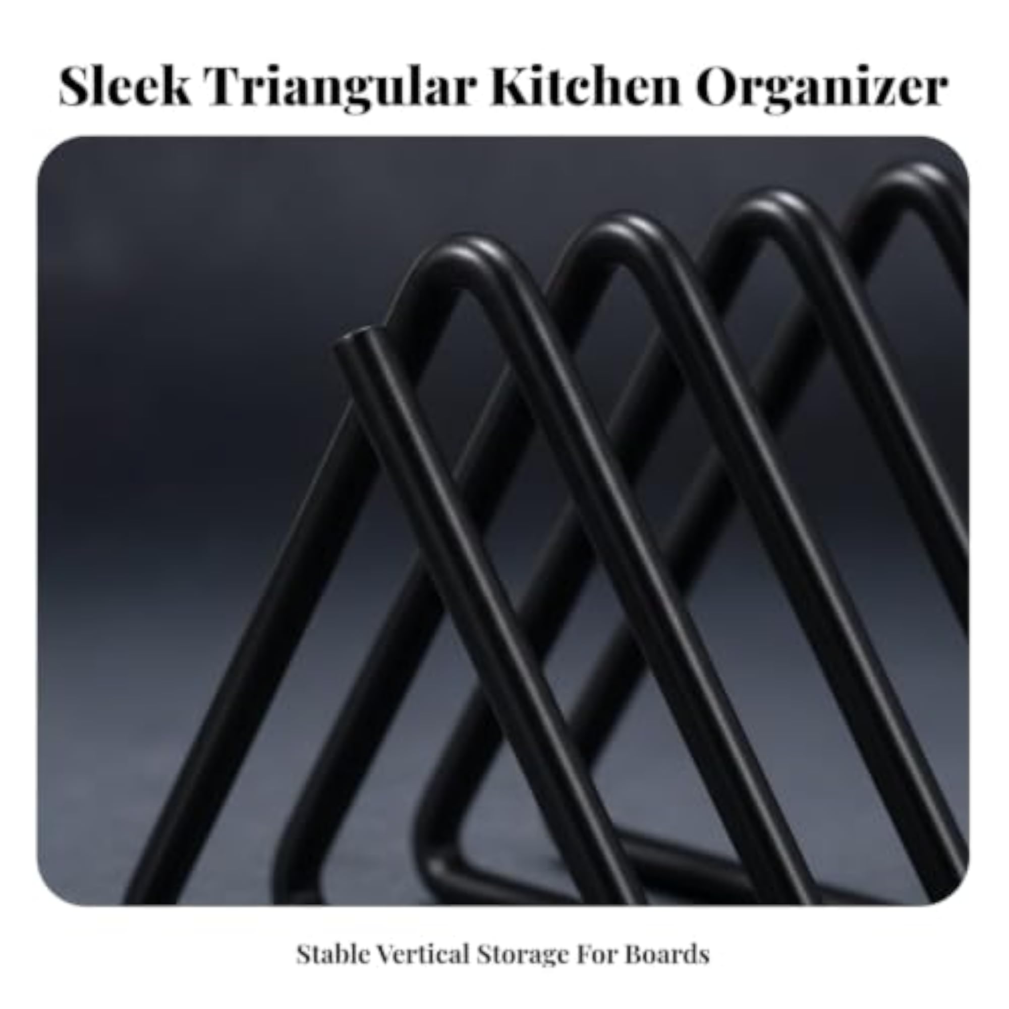 Compact Cutting Board Storage Rack for Countertop