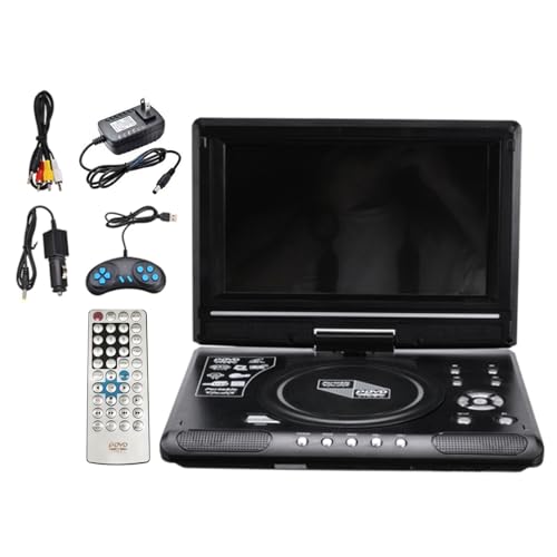 ACAGALA 9.8 Inch 16:9 Widescreen 270° Rotatable LCD Screen Home Car TV DVD Player Portable VCD Compact Disc MP3 Viewer with Game Function