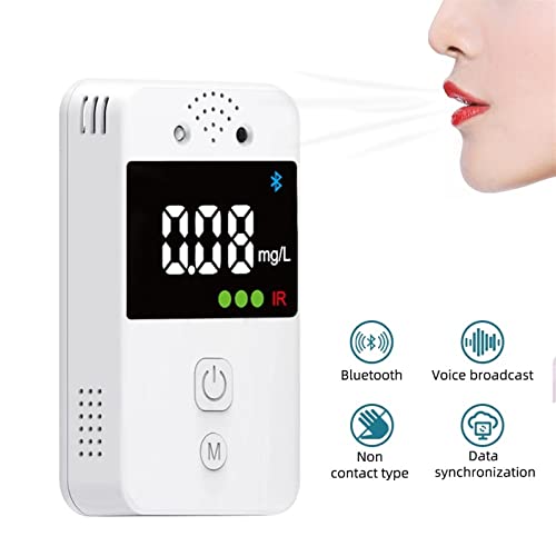 Alcohol Meter Bluetooth Non Contact Type Drunk Driving Alcohol Concentration Tester Breath Gas Detector 0.00~0.95Mg/L #TOP1