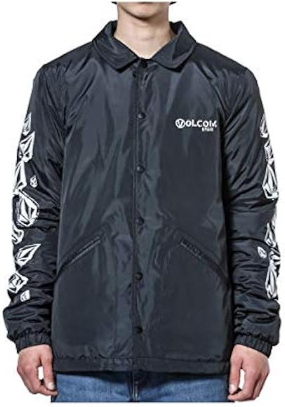 VOLCOM ポルコム スカジャンジャケット 黒 刺繍 Lサイズ