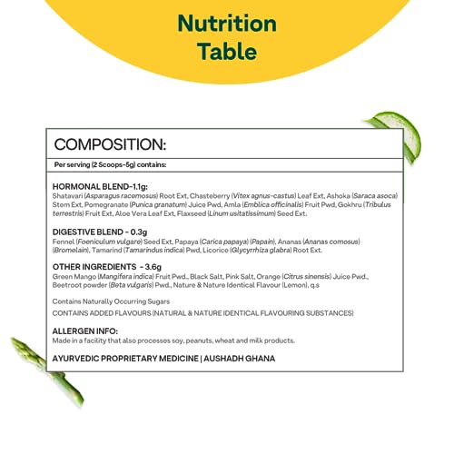 OZiva Plant Based HerBalance for PCOS Supplements for Women 250g, with Myo-Inositol, ChasteBerry, Shatavari, PCOS Supplements for Women Promoting... - Image 5