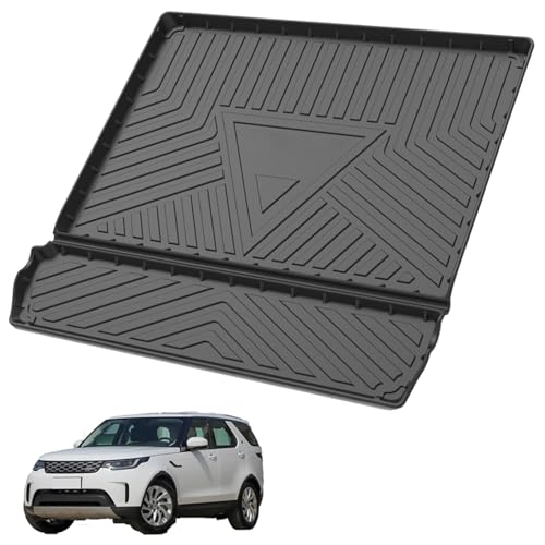 Elsetyler Custom Fit for Cargo Liner Land Rover Discovery 5 L462 2017-2022 - Black TPE All Weather Heavy Duty Waterproof Rear Cargo Tray Trunk Floor Mat Protector