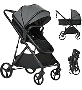 Amazon.co.jp: SOFTSEA ベビーカー 両対面 新生児から3歳まで フラット