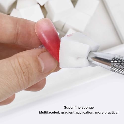 Nail Sponge Gripper, 3PCS Multifunctional Nail Art Polish Smudge Sponge Holder with Smooth Grip - Image 2