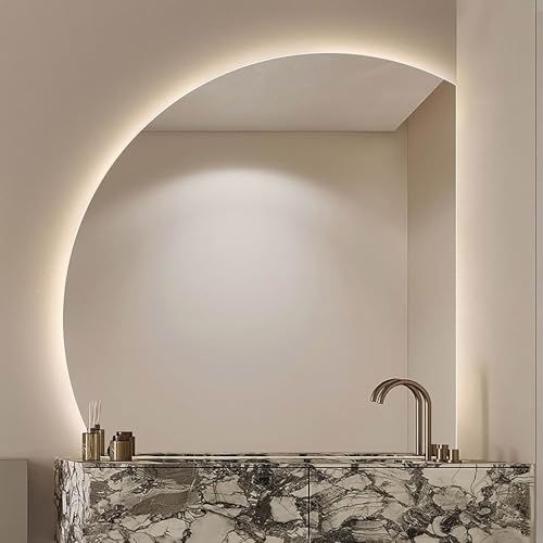 ZYBOWAYL 70cm 80cm 90cm 100cm LEDX}[goX[~[3FCgt ܂~߃t[XǊ|~[ 邳 obNCg hHD(Right Under Cut,70cm/28")