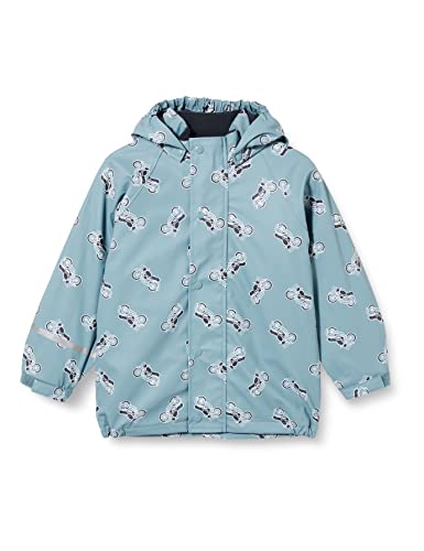 CareTec Unisex Kinder Jacket - Pu W. Fleece Rain Pants, Smoke Blue (969), 80 EU