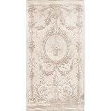 blanc mariclò collezione aubusson tappeto jacquard 65 x 130 cm