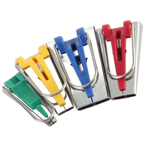 NDNCZDHC 4pcs Bias Tape Maker, Stainless Steel Bias Tape Maker Set, Sewing Tools and Gadgets for Making Tapestries, Carpets, Home Decoration