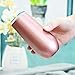 Sivaphe 6 Ounce Stemless Champagne Flutes with Lid, Small Stainless Steel Resuable Toaste Mug, Rosegold Insulated Champagne Tumbler 2 Pack