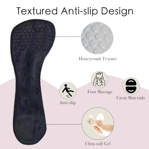 2 pares de plantillas de gel para tacones altos con soporte de arco miniatura 3