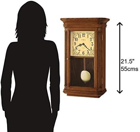 Miniatura 3 de Howard Miller Westbrook - Reloj de pared 625-281  Oak Yorkshire Home Decor con péndulo de madera Bob de latón con cuarzo movimiento de doble