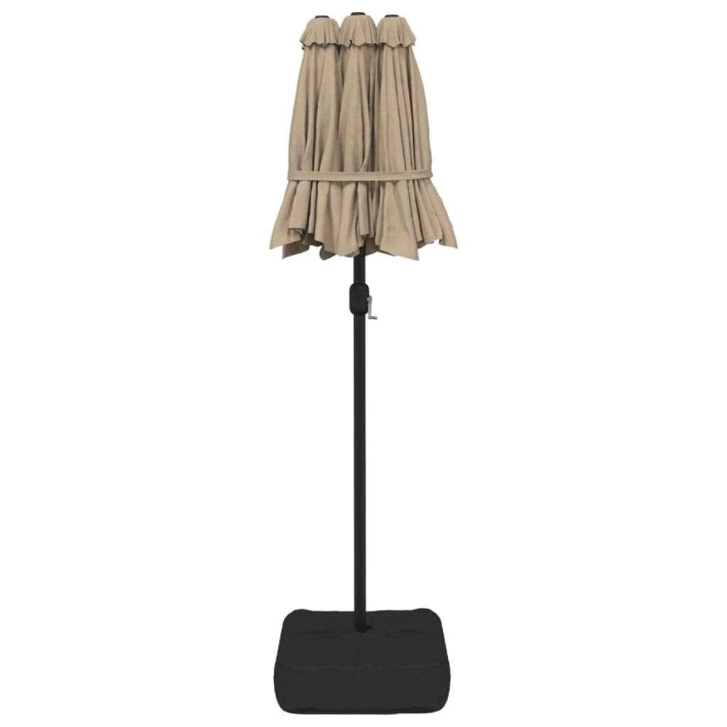 SYDE Zielony podwójny parasol ogrodowy 316x145 cm