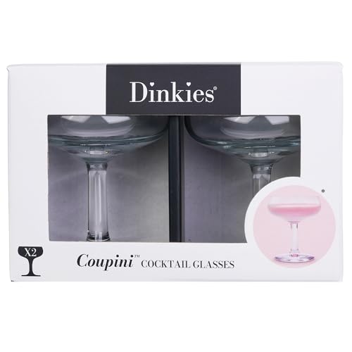 Blue Tree Dinkies Glassware – The Coupini, 2x80ml Cocktail Mini Coupe Glass Gifts