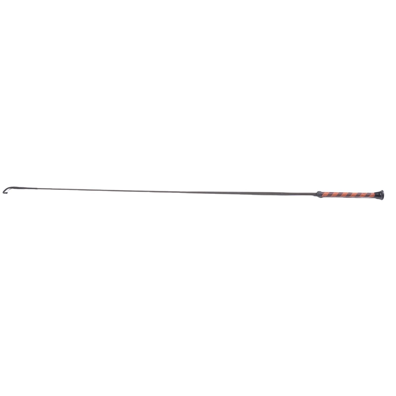 RiToEasysports Cravache en Fibre de Carbone, 110 Cm, Tête en Nylon tissé pour L'entraînement équestre