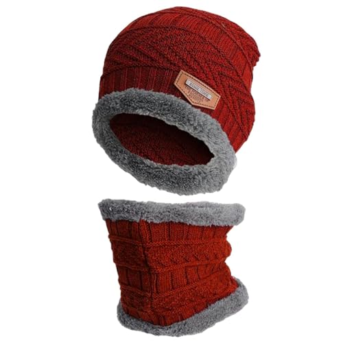 Gorro cálido de invierno y bufanda tubular para frío extremo y esquí