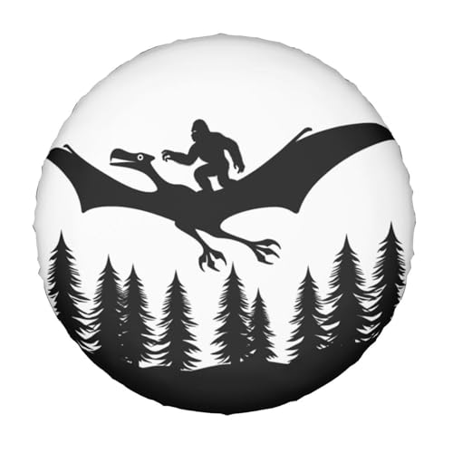 Image of Universal Fit Spare Tire Cover for RV, SUV, and Camper Trailers - Weatherproof Wheel Protector, Funny Bigfoot Decorative Camper Spare Tire Cover 15 in